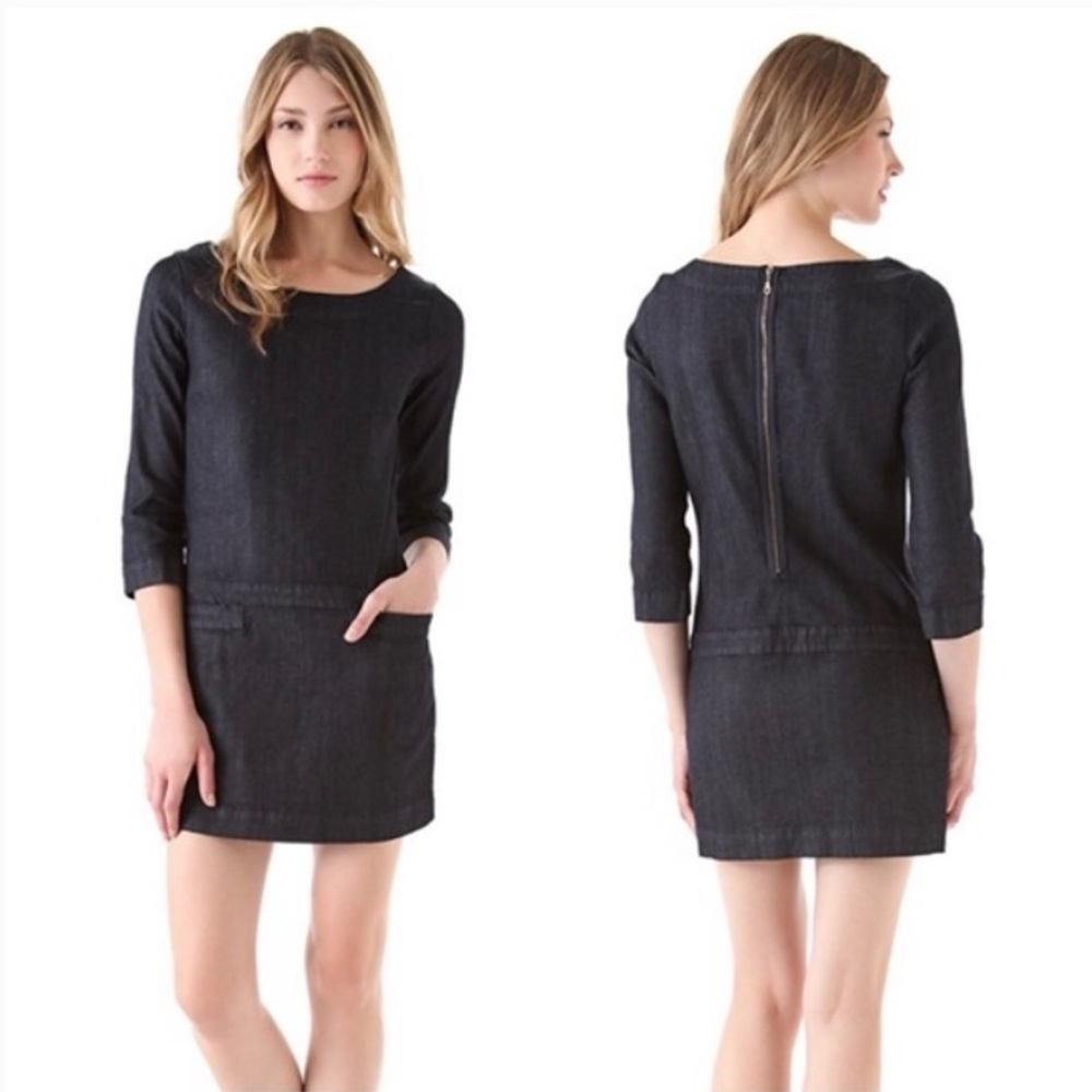 aG Jeans Shifts Back Zip Denim Dress Astor